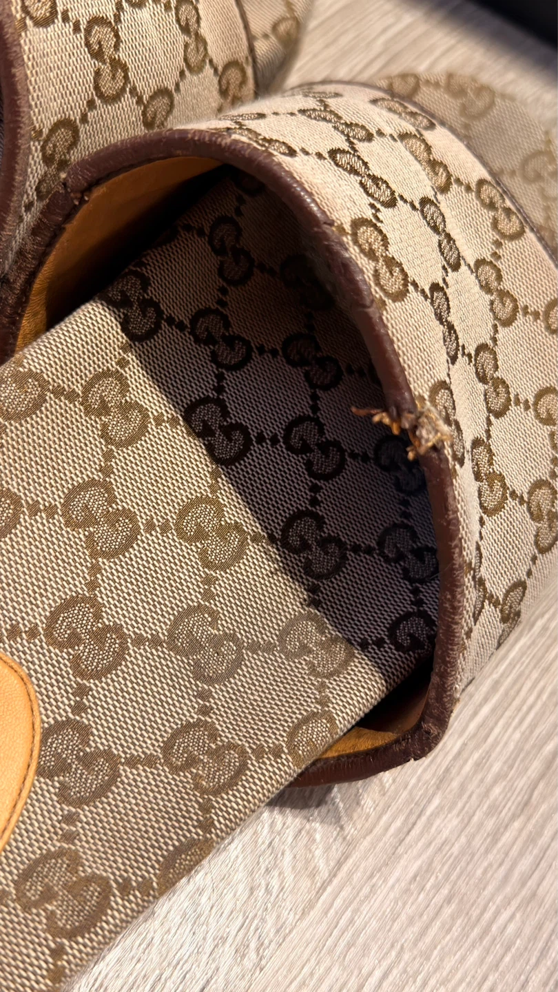 GUCCI GG Slide Beige Canvas Man - photo 3