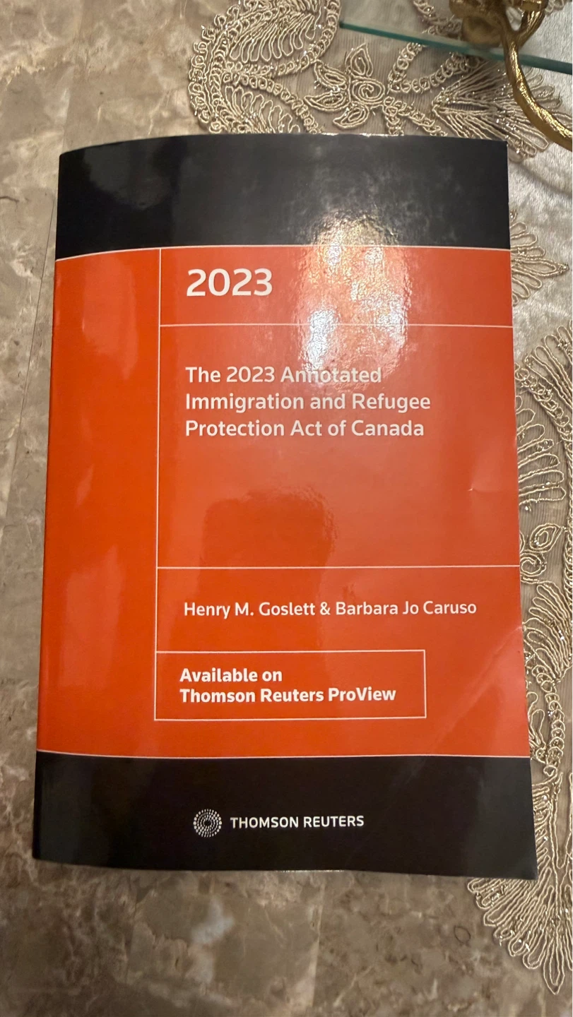2023 Annotated Immigration and Refugee Protection Act of Canada