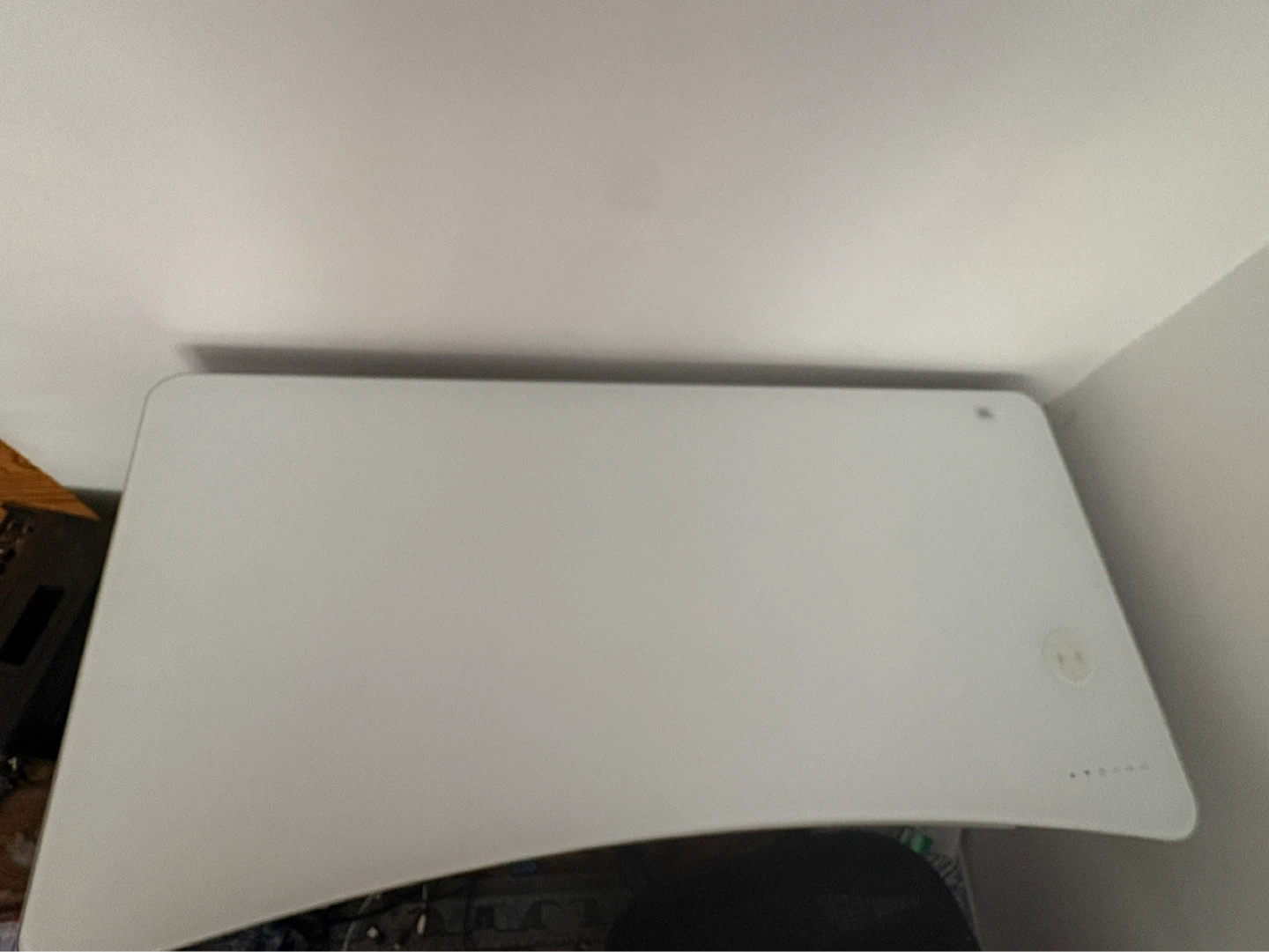 White Modern Desk with Drawer - photo 2