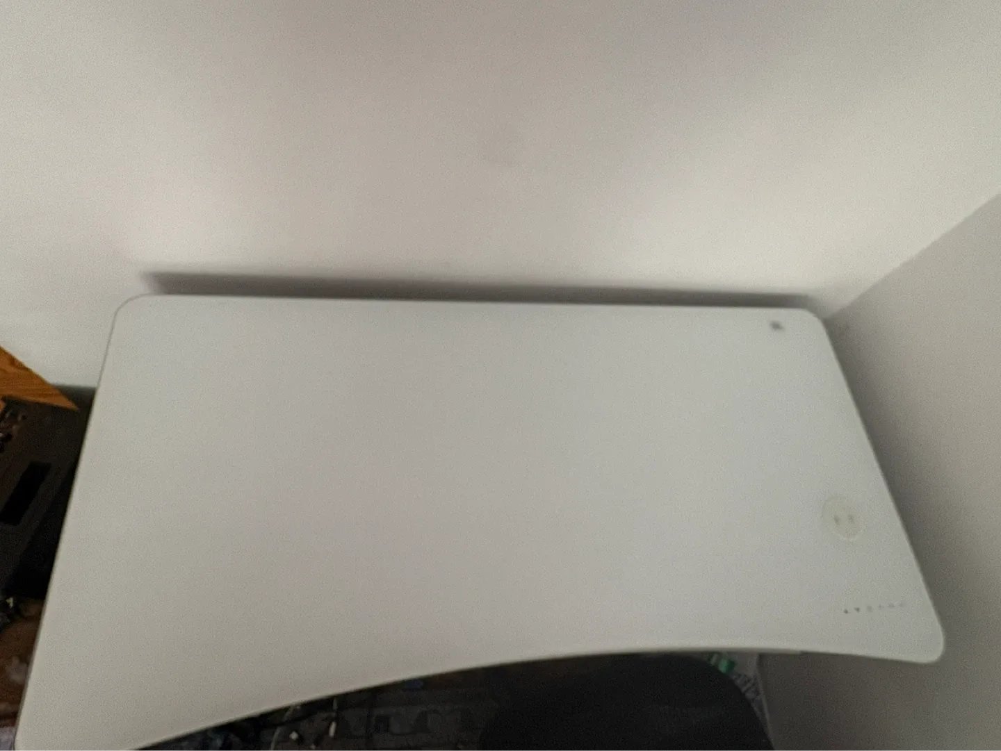 White Modern Desk with Drawer - photo 2