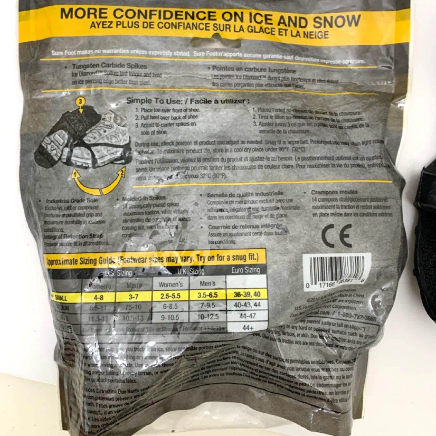 Ice Cleats Snow Traction Aids Winter Shoe Grips Size Small Shoe - photo 5