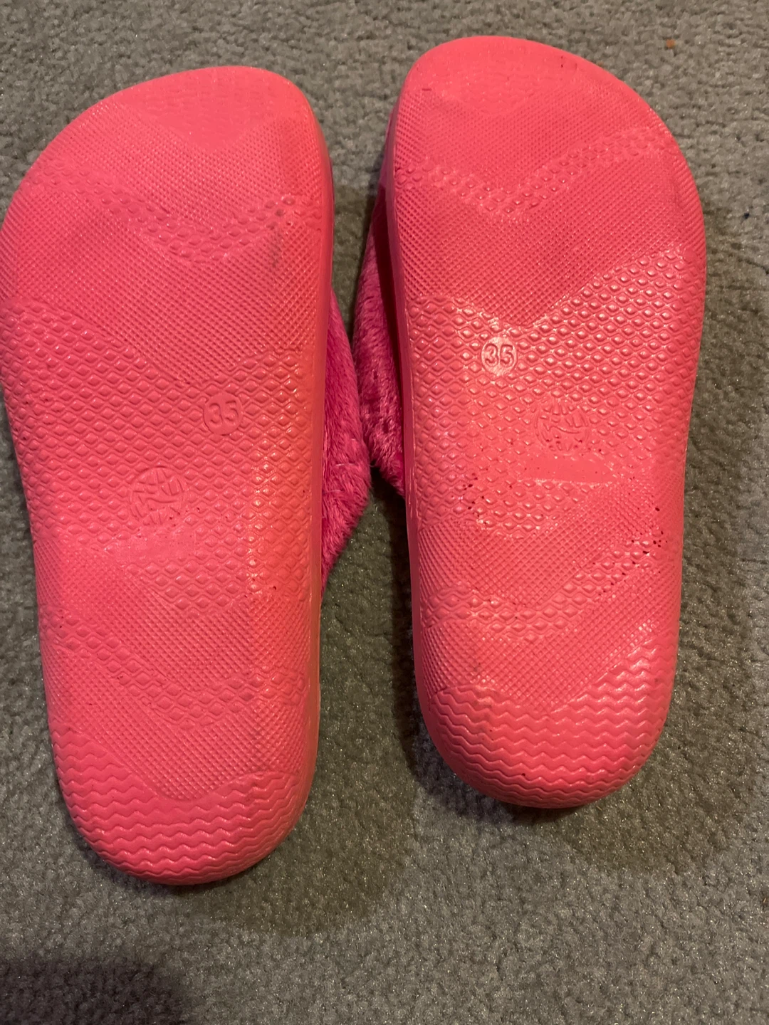 Kids Pink Slippers with Hearts - photo 2