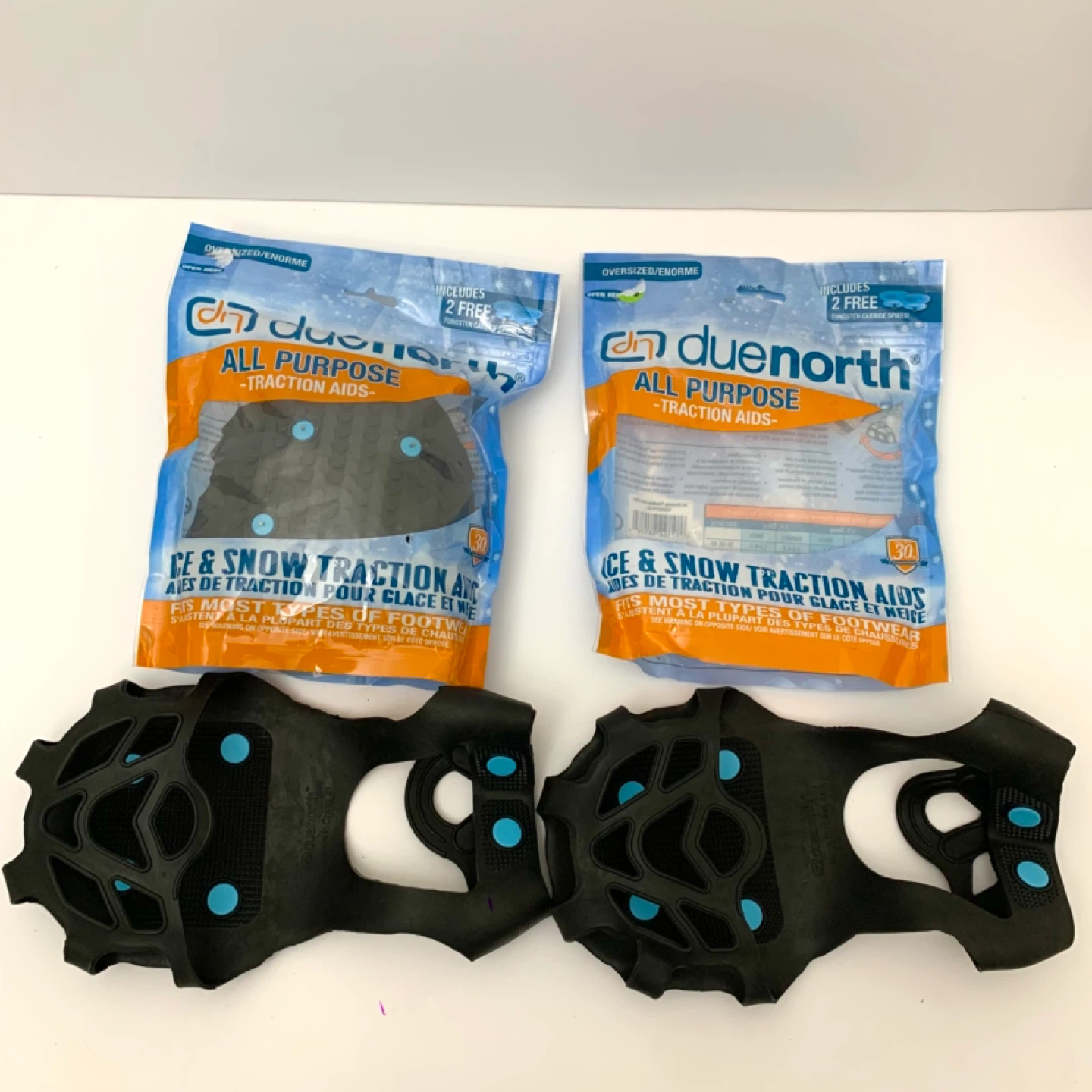 Ice Cleats Snow Traction Aids Winter Shoe Grips Oversized Size