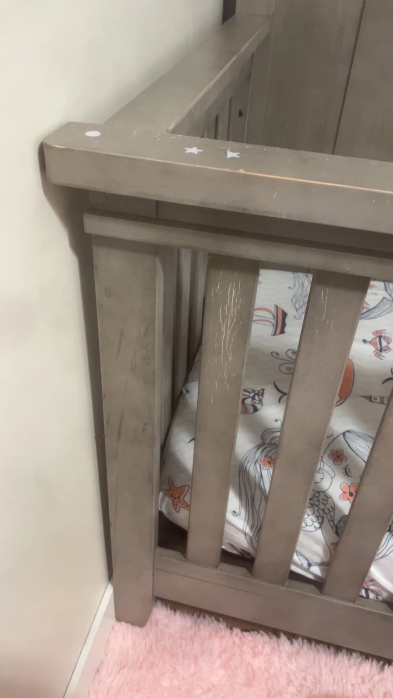 Oxford baby Wooden Crib with mattress - photo 5