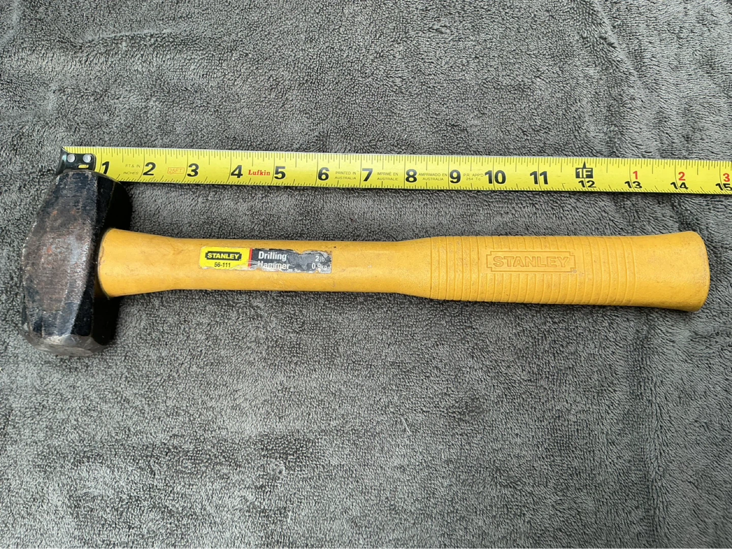 Stanley Drilling Hammer 56-111 Fibreglass Handle 2 lb. !