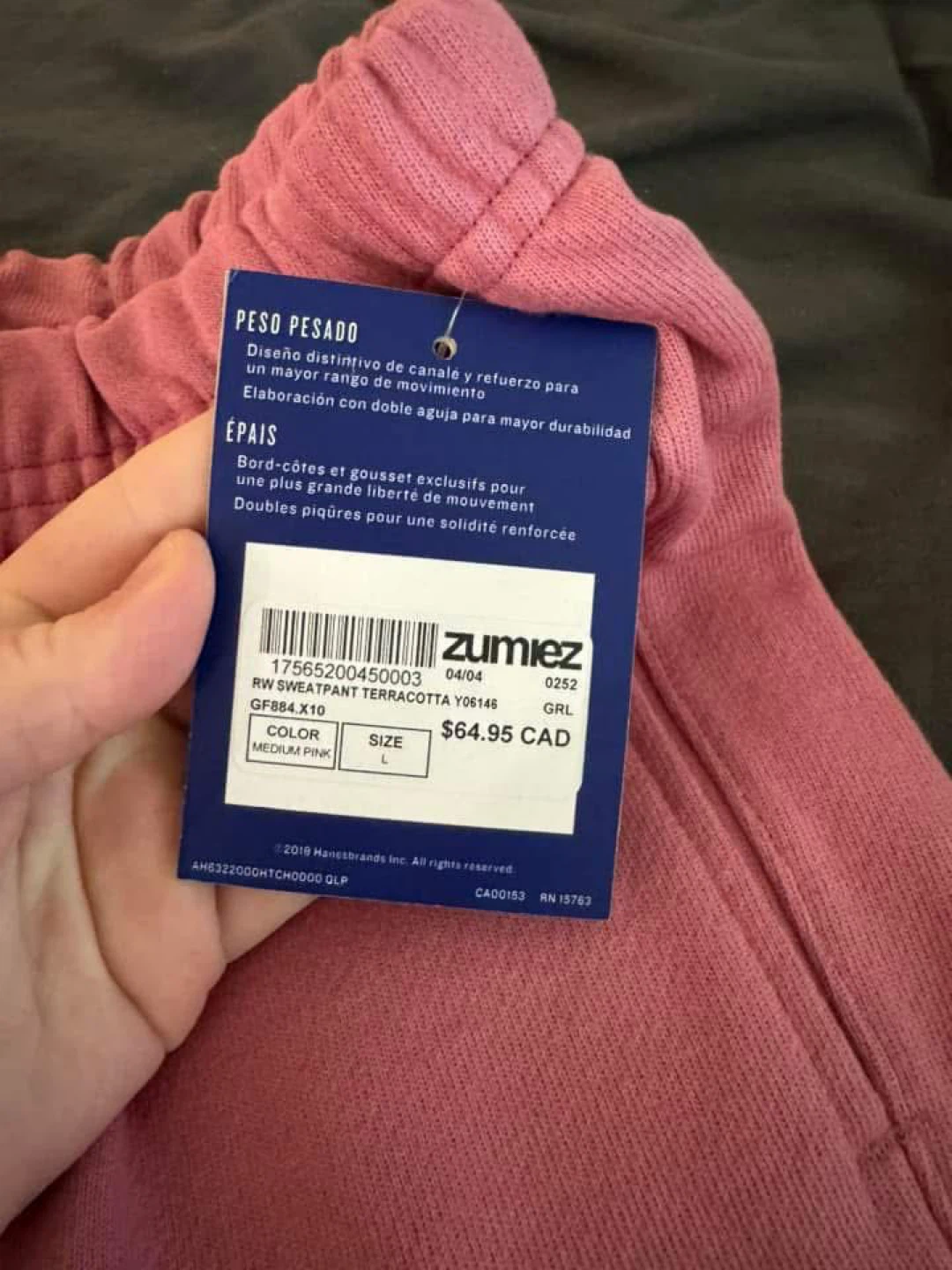Champion Pink Sweatpants Size L - photo 2