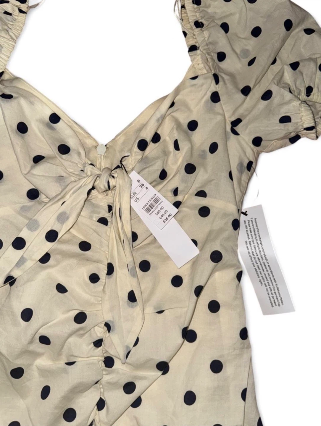 Polka Dot Ruched Dress