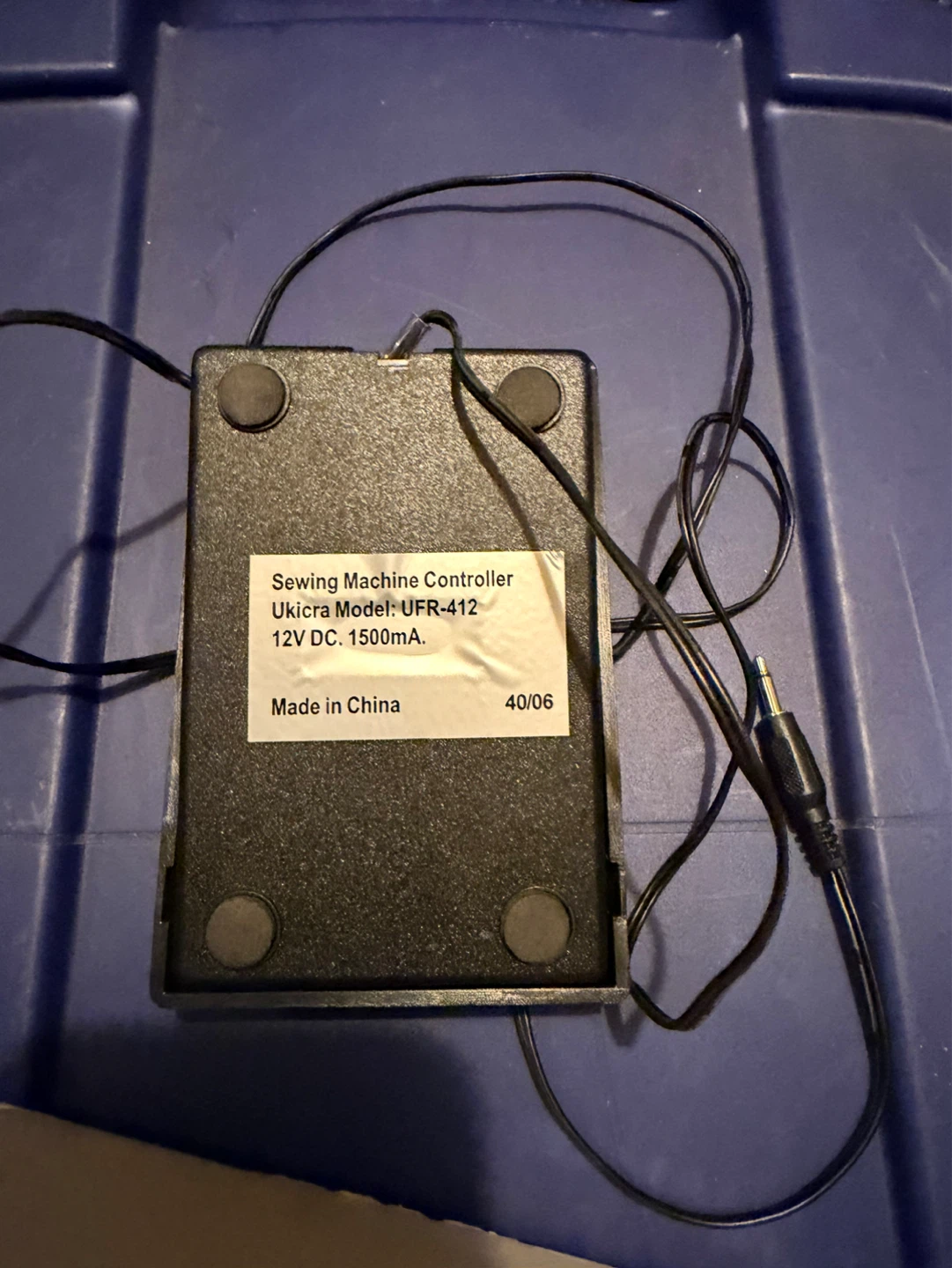 Ukicra Sewing Machine Foot Pedal Controller UFR-412 - photo 2