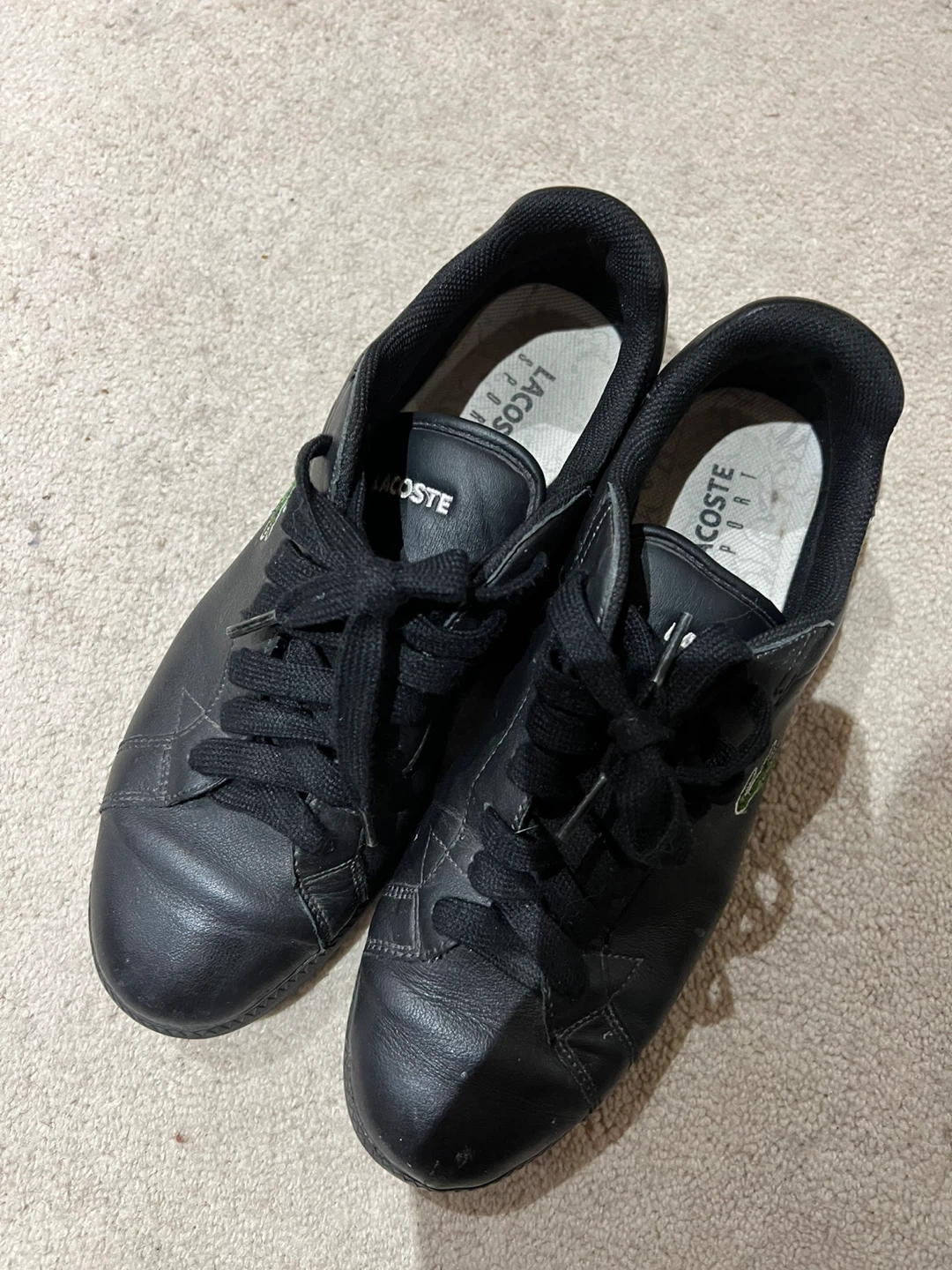 Black Lacoste Sport Sneakers