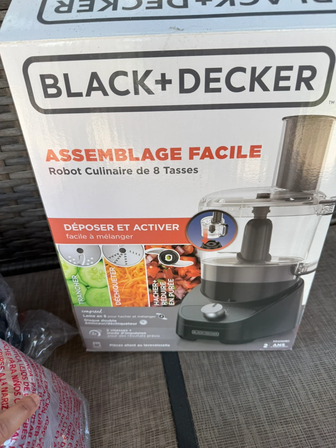 BLACK+DECKER 8‑Cup Food Processor – Brand New, Never Used