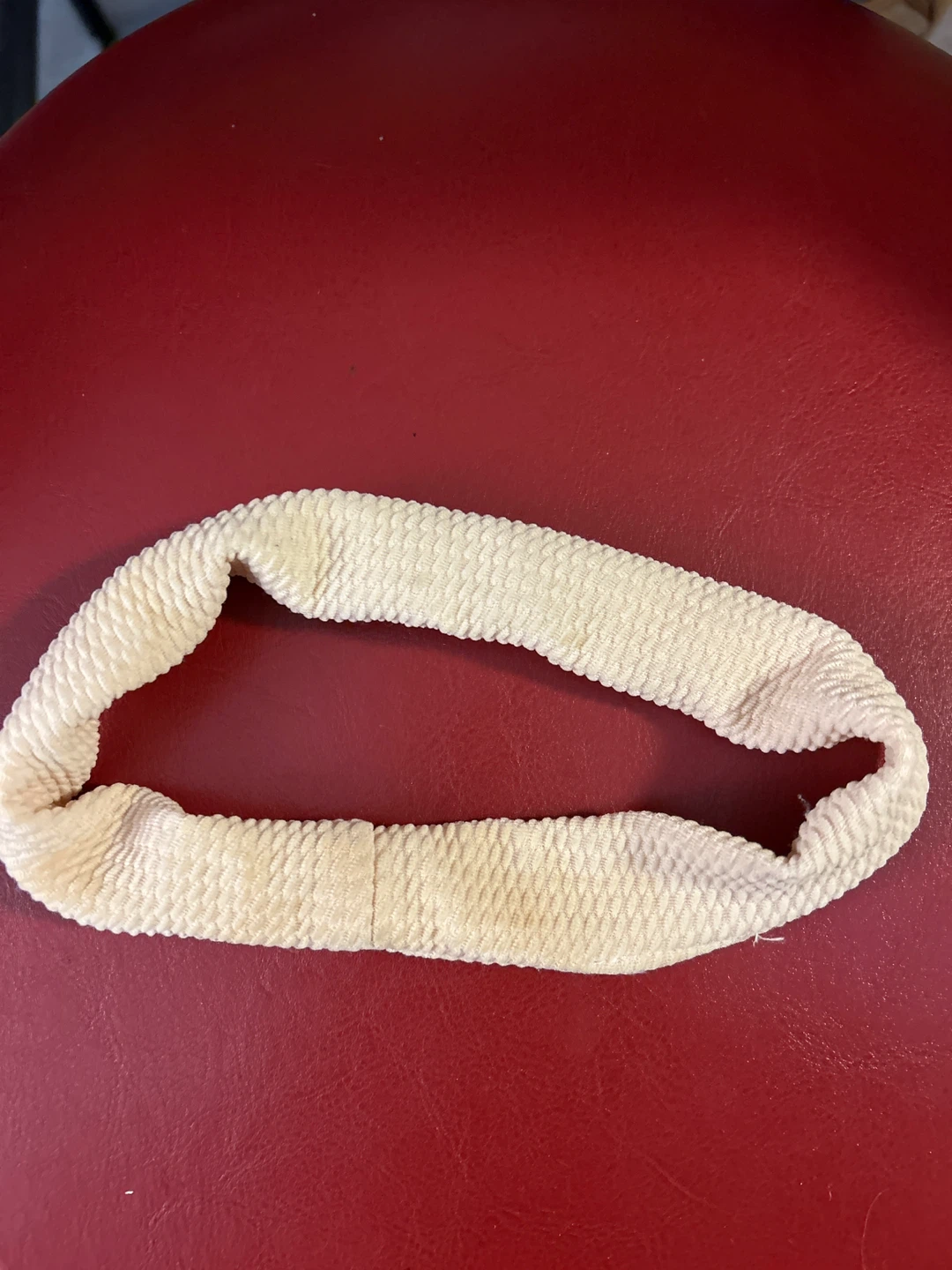 Cream Ribbed Headband or scrunchie