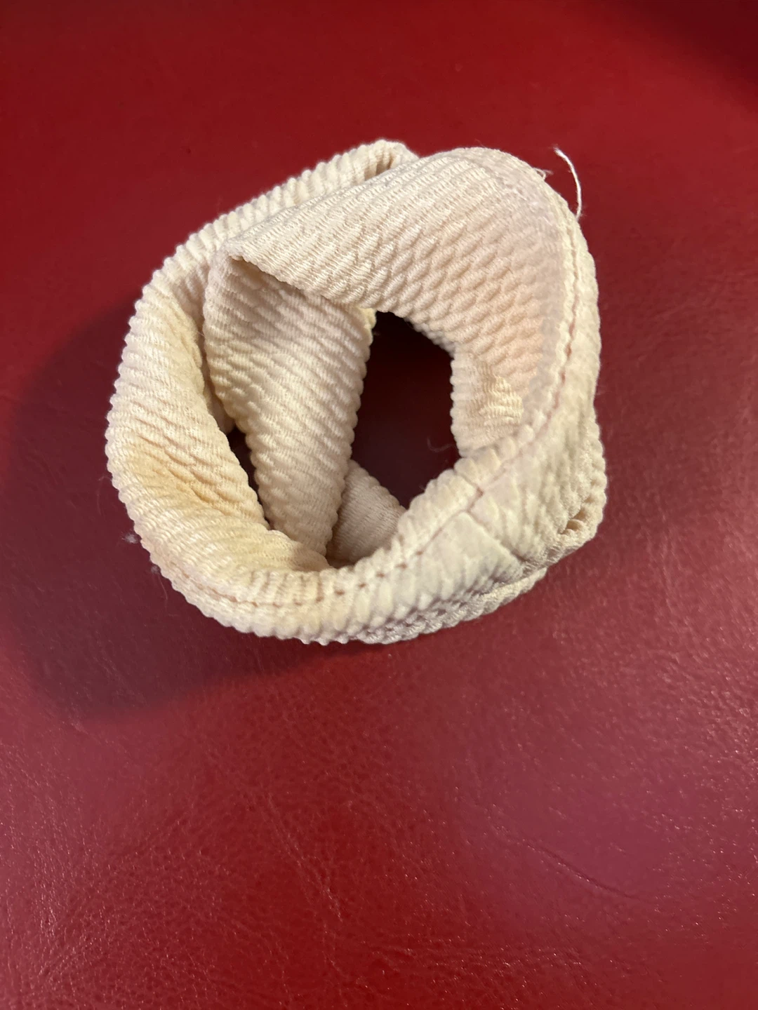 Cream Ribbed Headband or scrunchie - photo 2