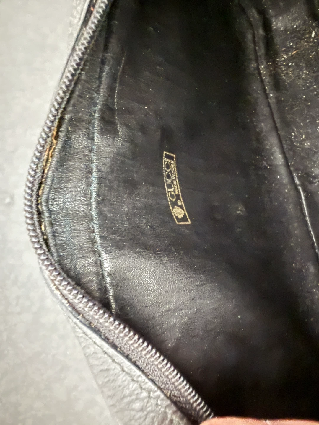 Gucci Black Leather Cosmetic Pouch - photo 5