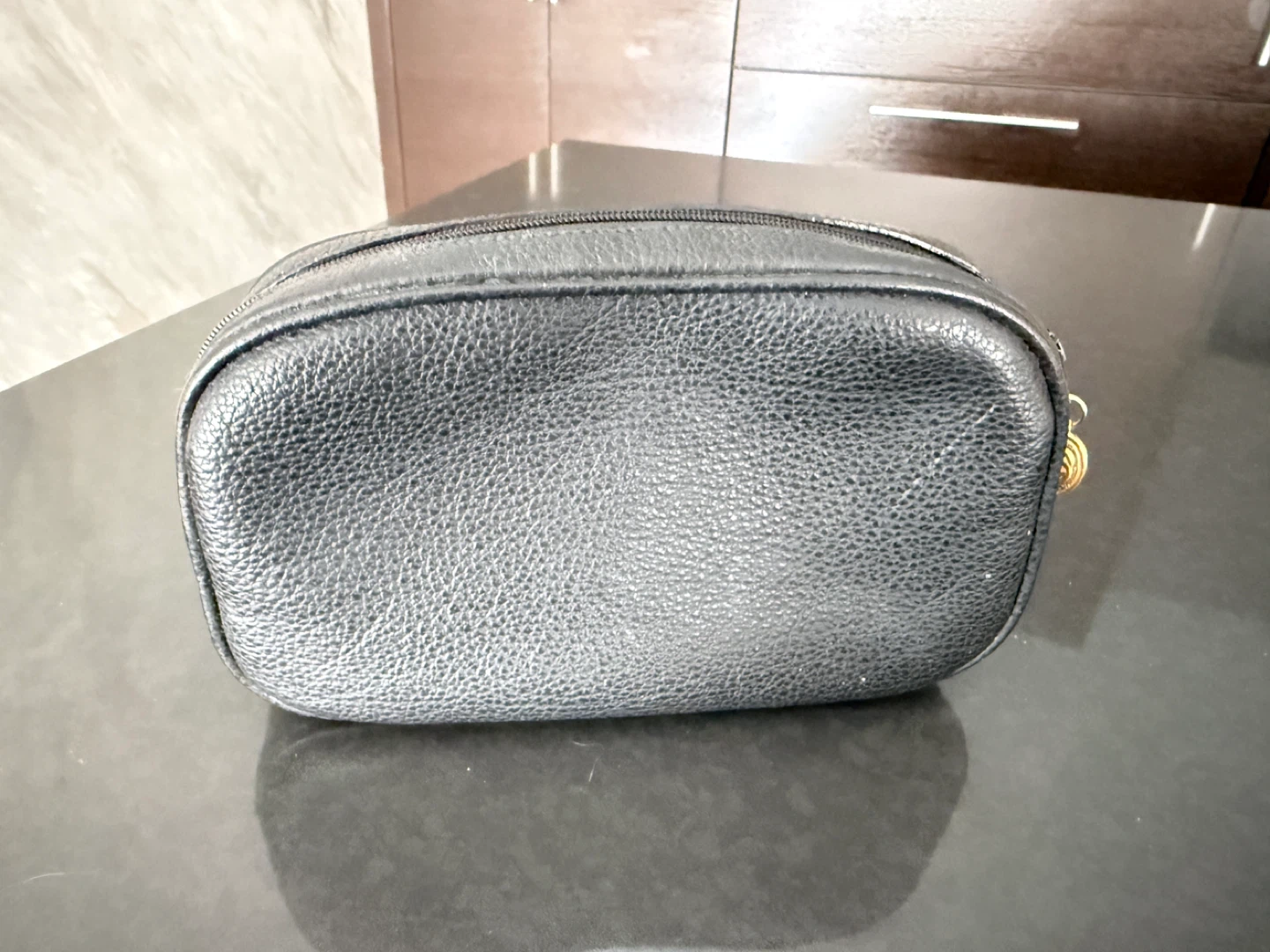 Gucci Black Leather Cosmetic Pouch - photo 2
