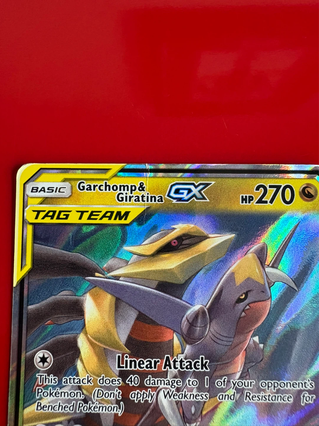 Pokémon Garchomp & Giratina GX TAG TEAM Trading Card