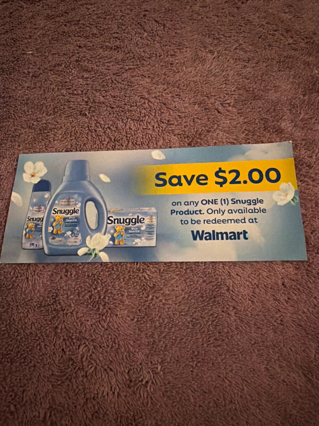 Snuggle Save $2.00 Coupon - Walmart Exclusive