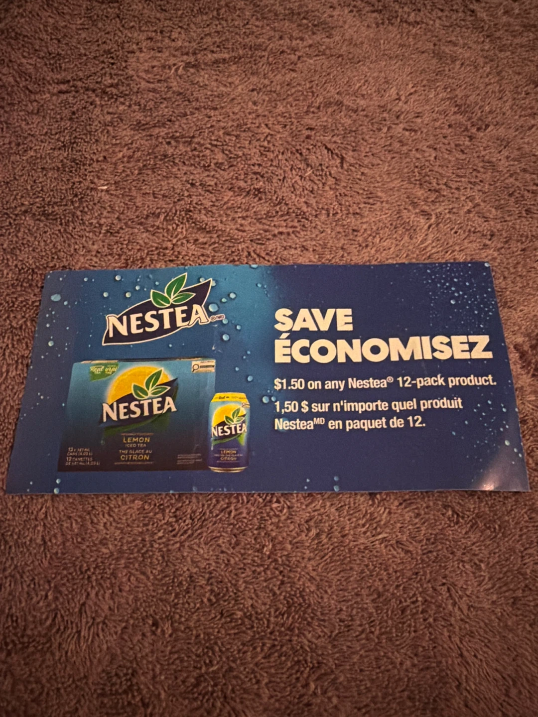 Nestea Lemon 12-Pack Coupon