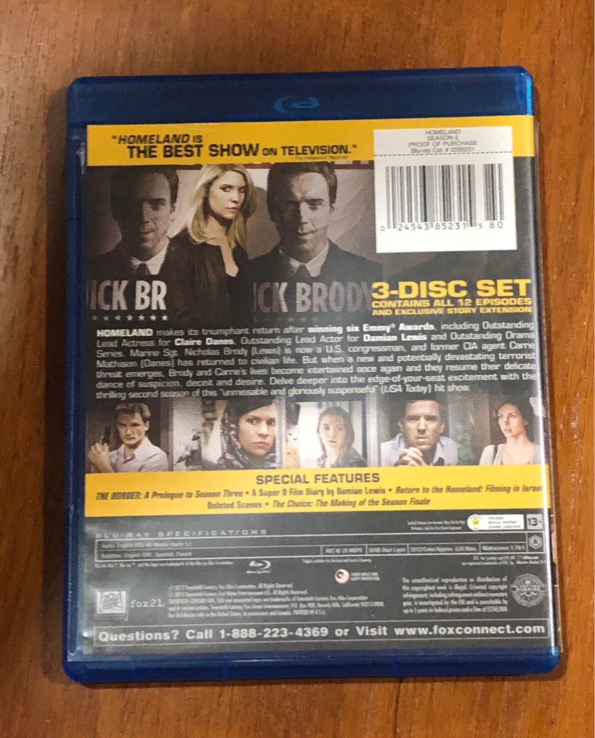 Homeland The Complete Second Season Blu-ray - photo 2