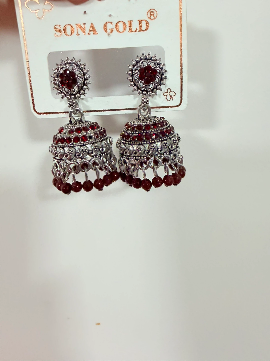 Sona Gold Jhumka Earrings - photo 2