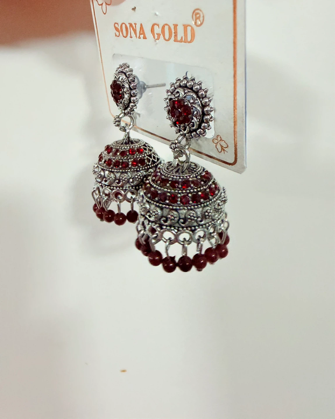 Sona Gold Jhumka Earrings - photo 3