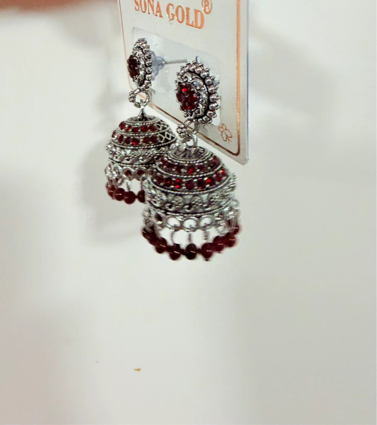 Sona Gold Jhumka Earrings - photo 4