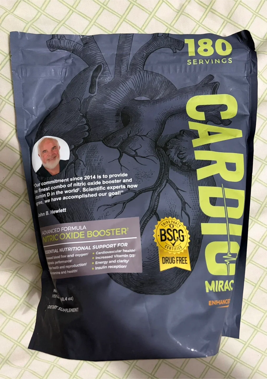 Cardio Miracle Nitric Oxide Booster 180 Servings Exp 5/2027