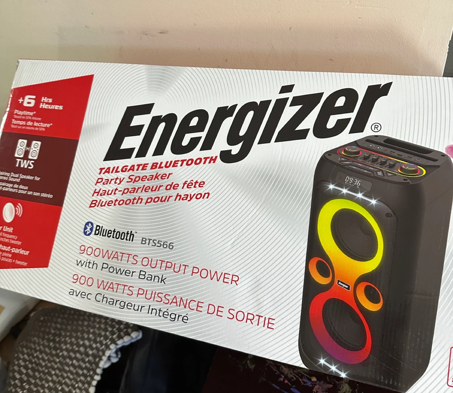 Energizer Tailgate Bluetooth Party Speaker