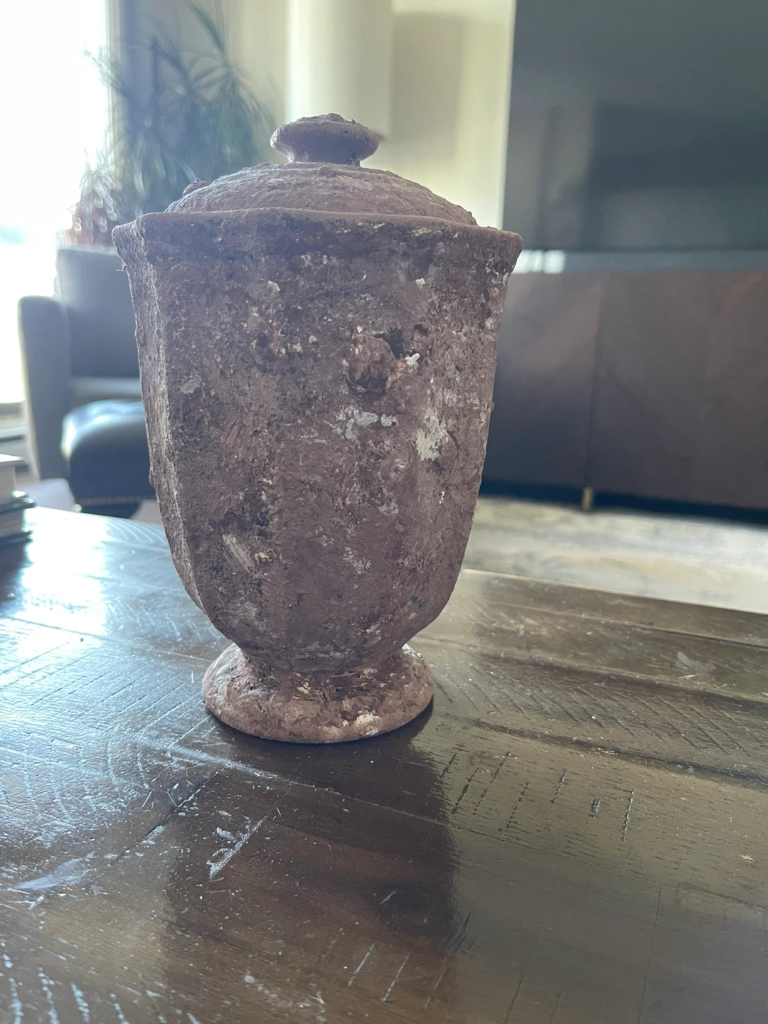 Decorative Terracotta Lidded Jar - photo 5