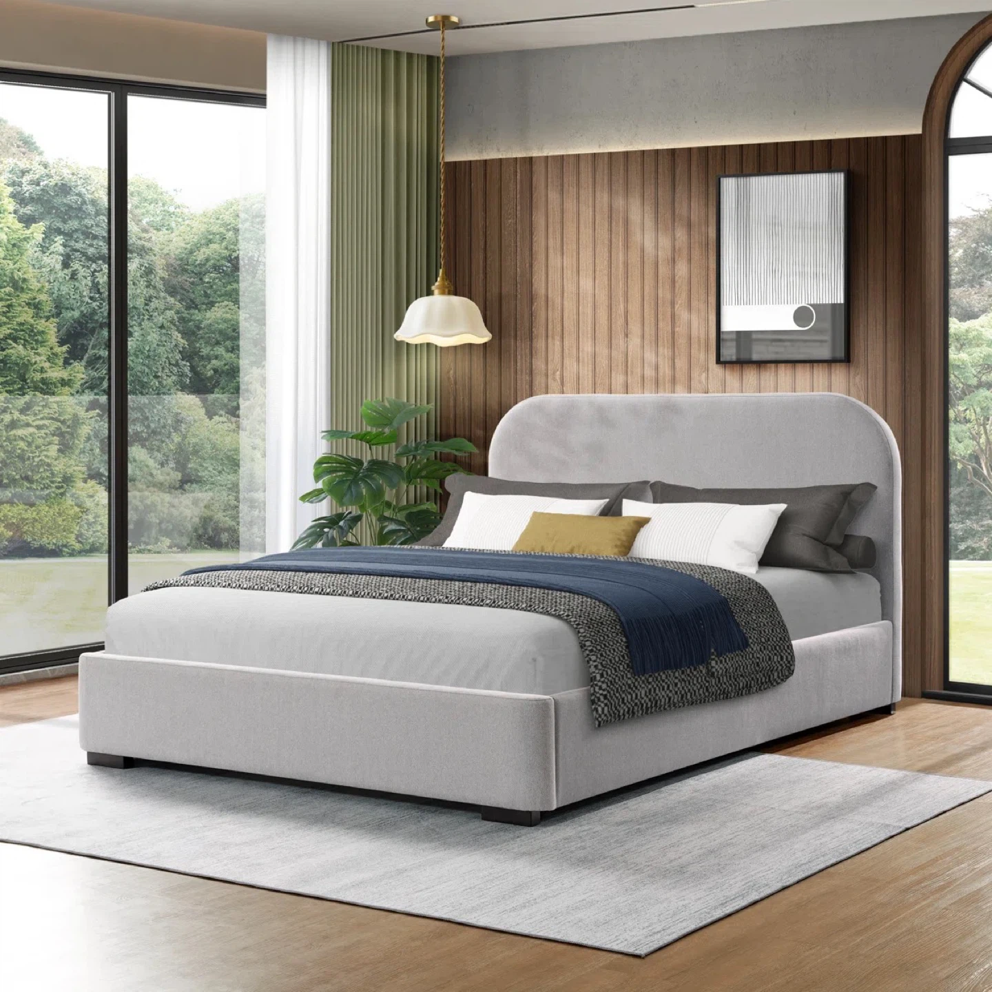 Joss & Main Modern Upholstered Platform Queen Bed Frame - photo 2