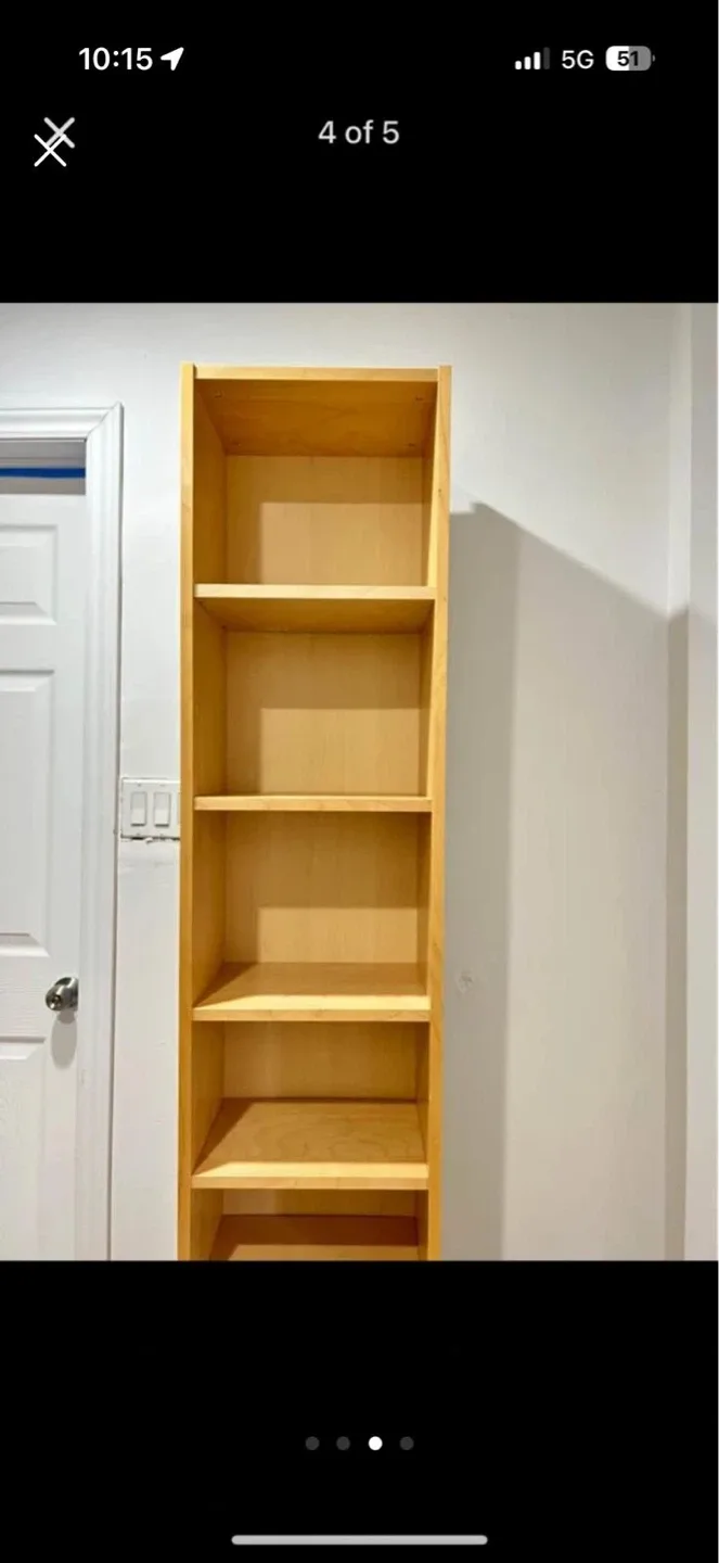 Tall Wooden Bookshelf - photo 3