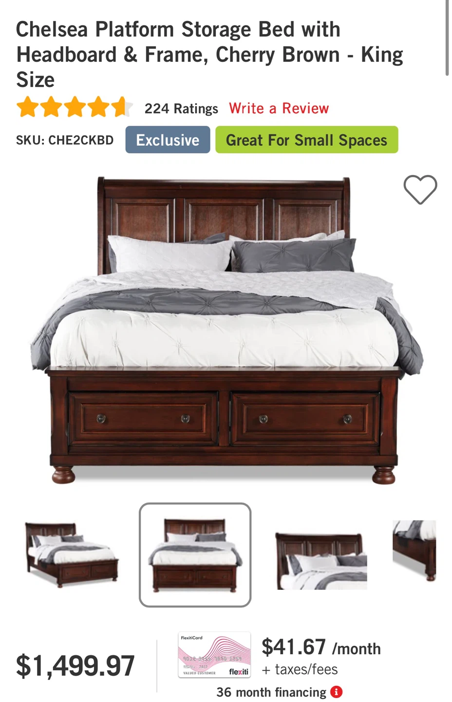 King Bed with Storage - DROPOFF available - photo 4