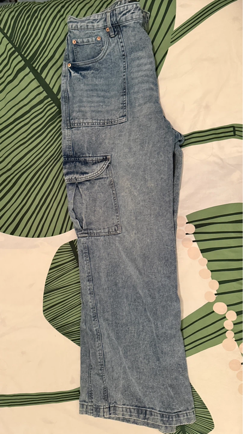 Aeropostale Wide Leg Cargo Jeans (Size 18) - photo 3