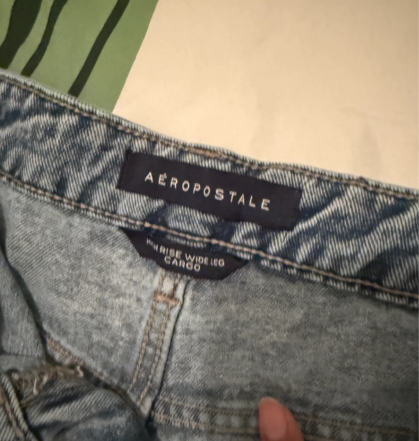 Aeropostale Wide Leg Cargo Jeans (Size 18) - photo 2