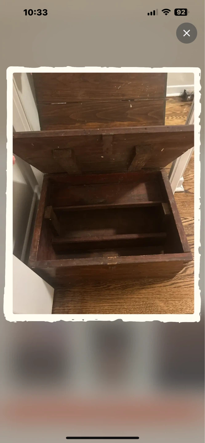 Antique Japanese wooden chest - photo 2