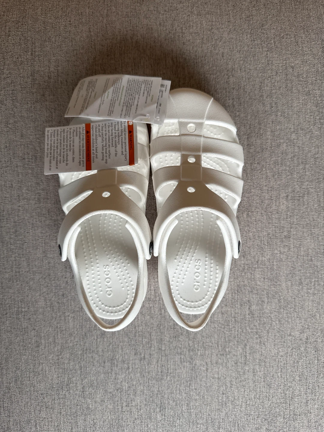 Crocs Classic Fisherman K Sandals White - photo 3