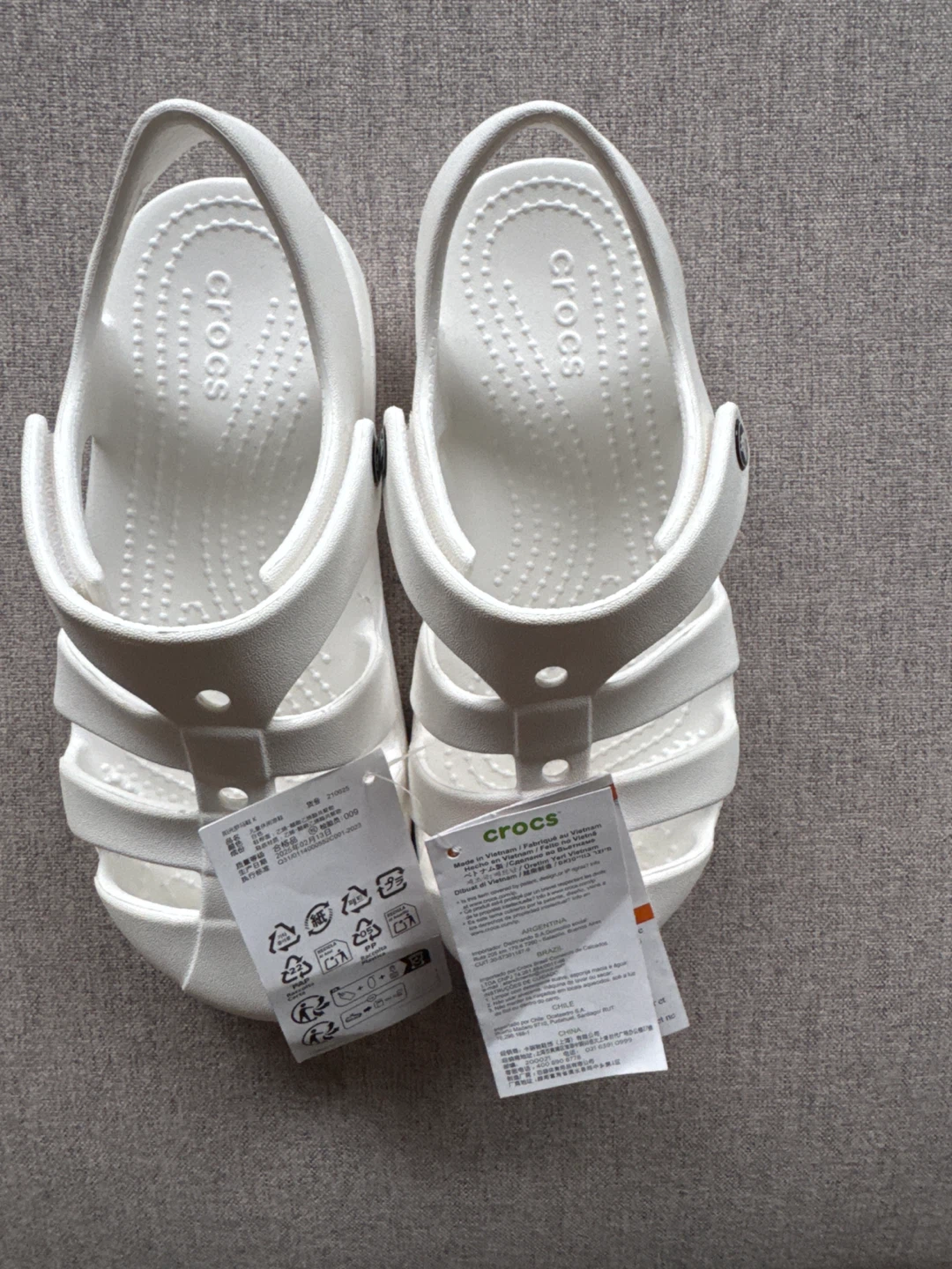 Crocs Classic Fisherman K Sandals White - photo 2