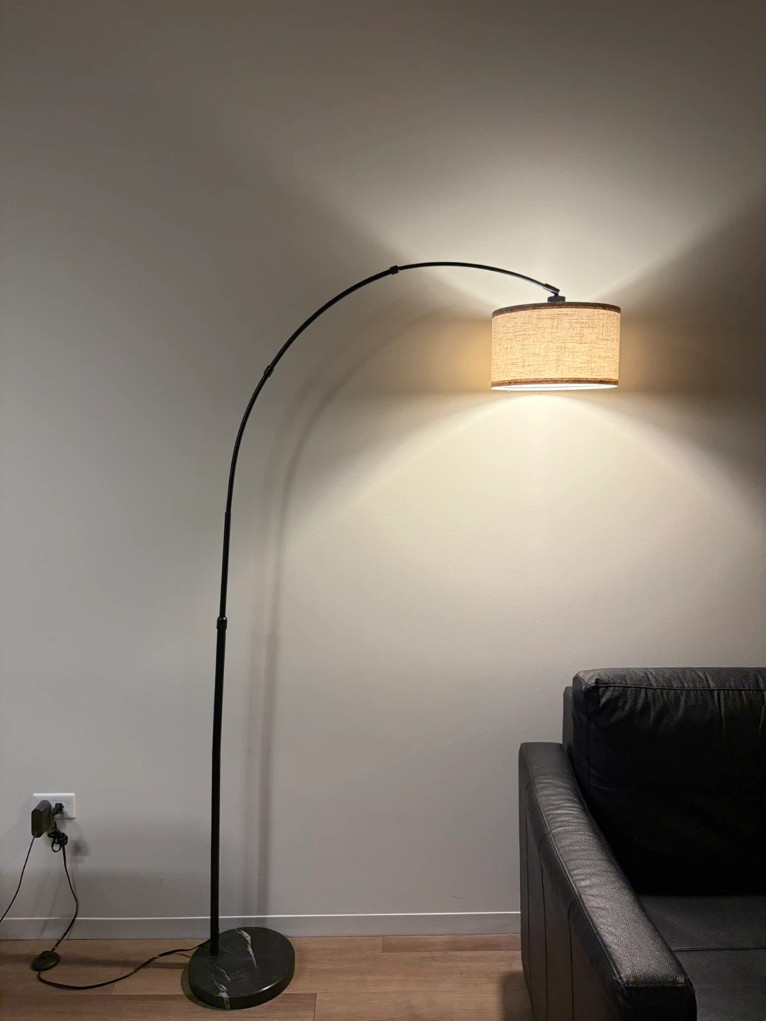*moving* arc floor lamp