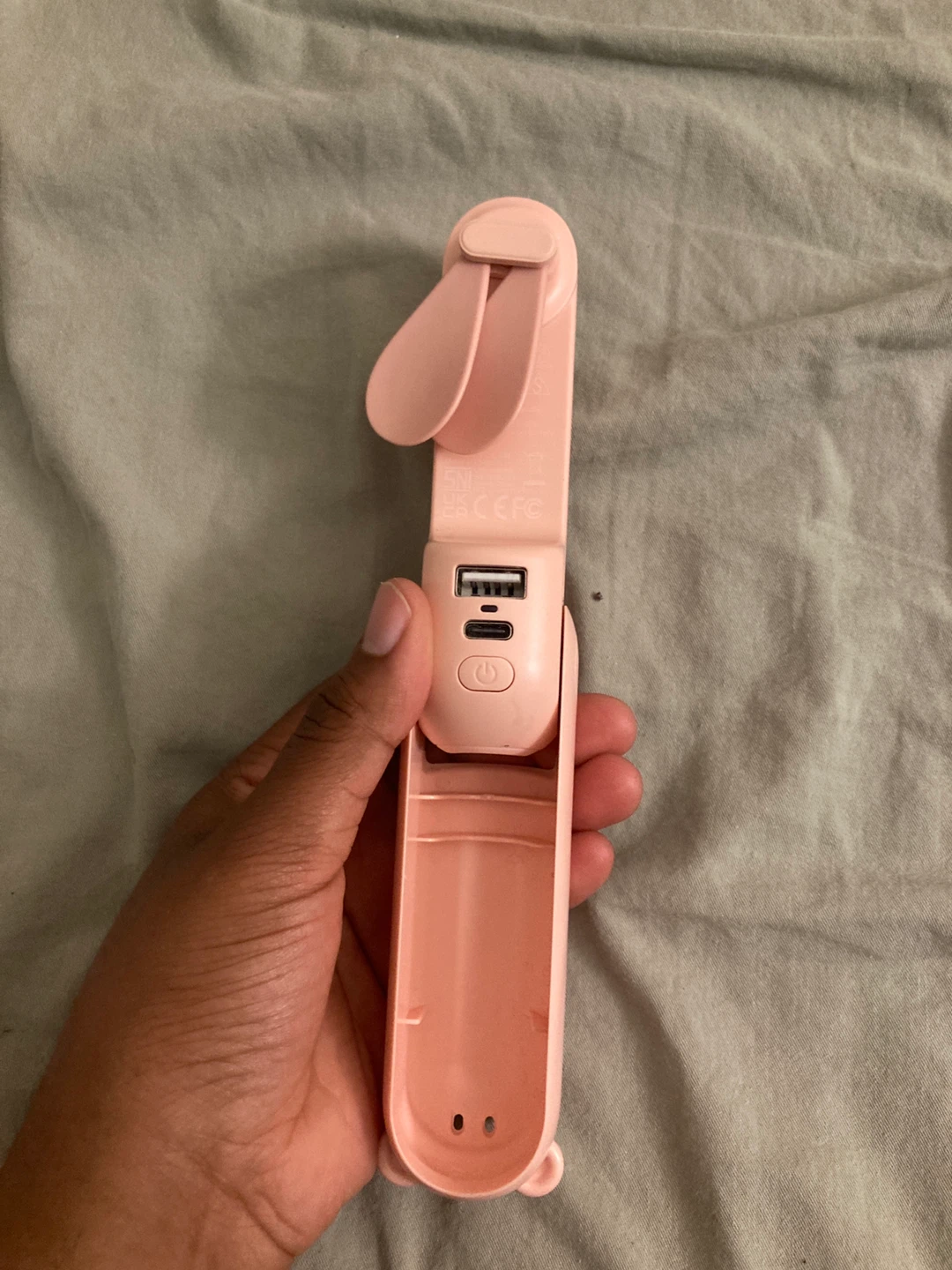 Pink Portable Mini Fan
