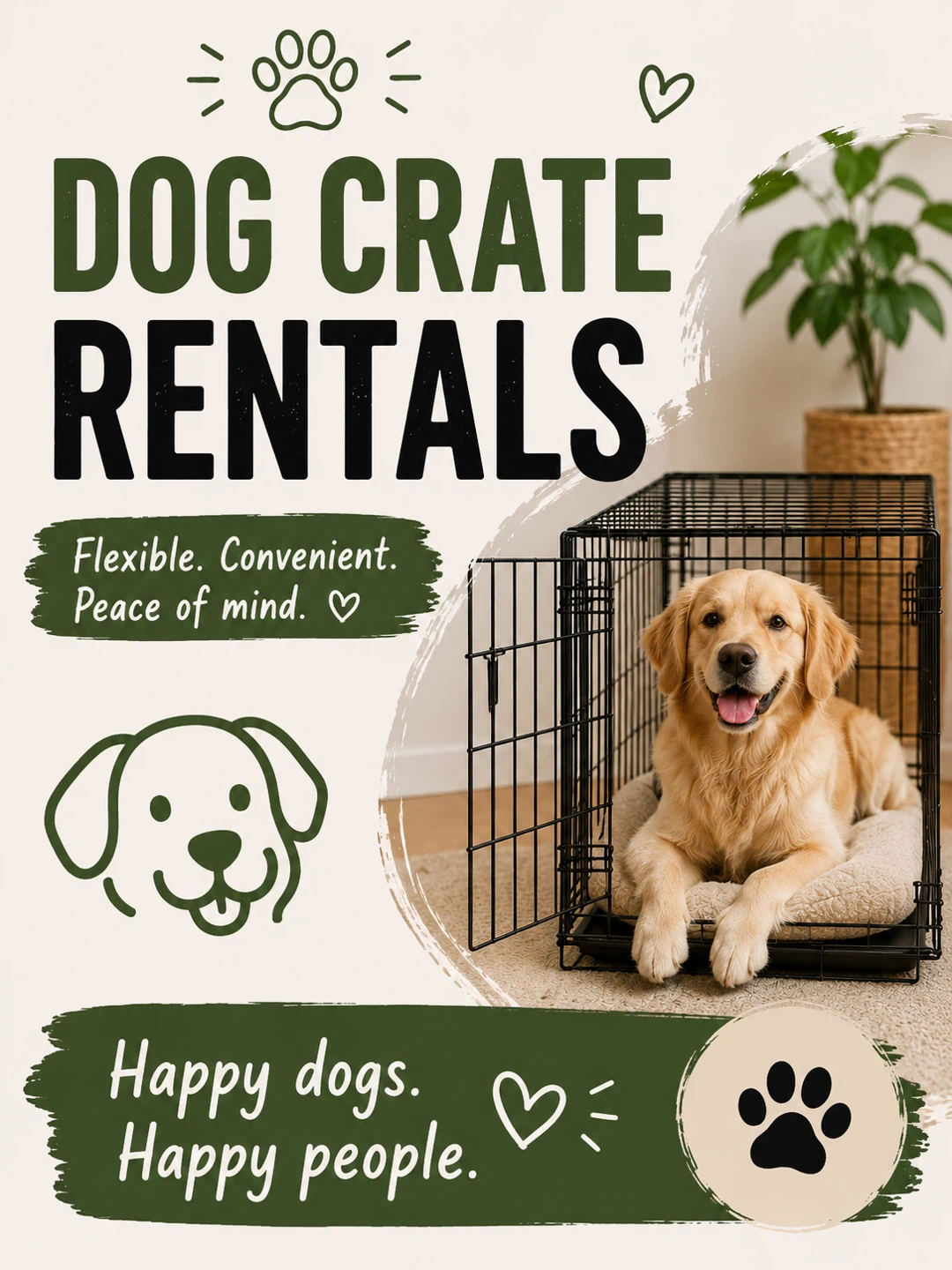 Dog Crate Rentals Available