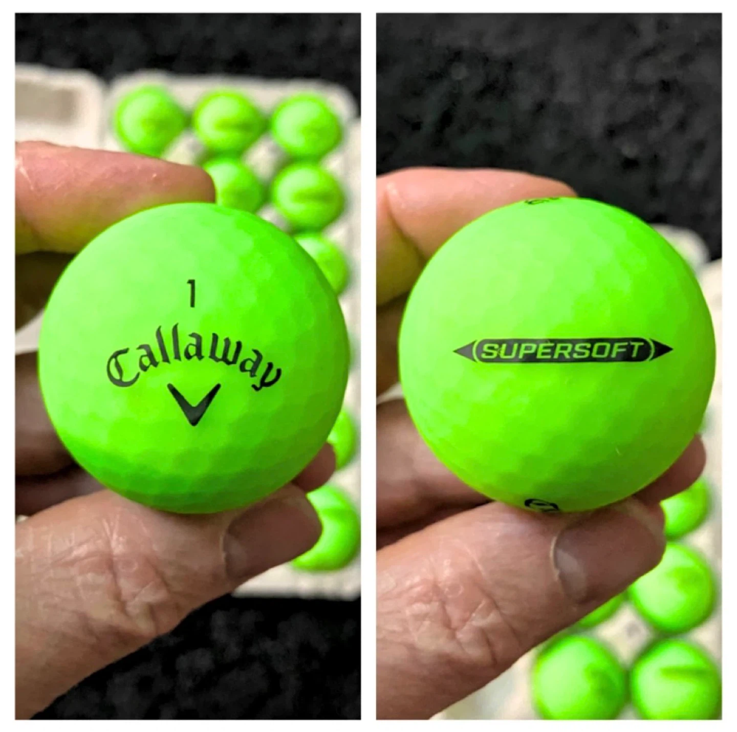 18 Callaway Supersoft Green Coloured Golf Balls - photo 3