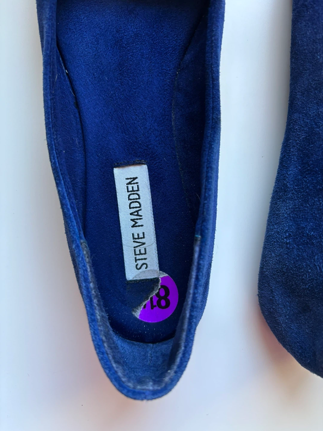 Steve Madden Blue Suede Ballet Flats - photo 2