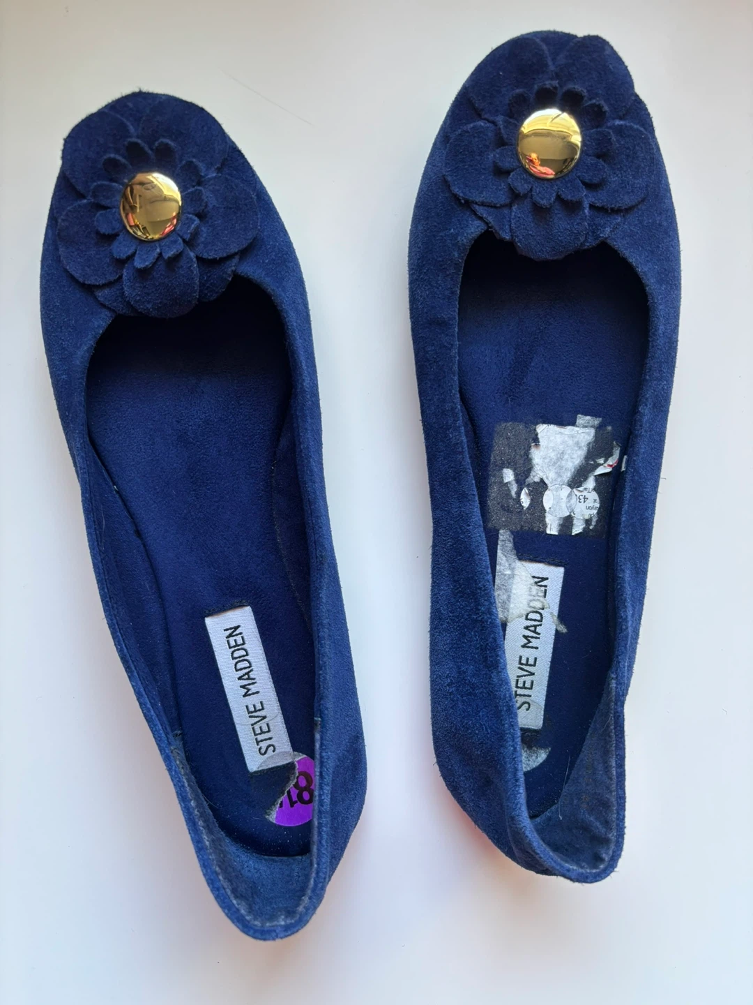Steve Madden Blue Suede Ballet Flats - photo 3
