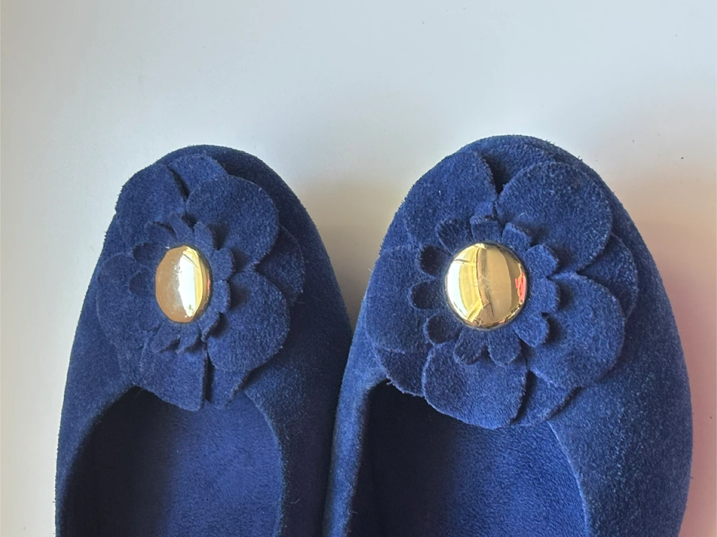 Steve Madden Blue Suede Ballet Flats