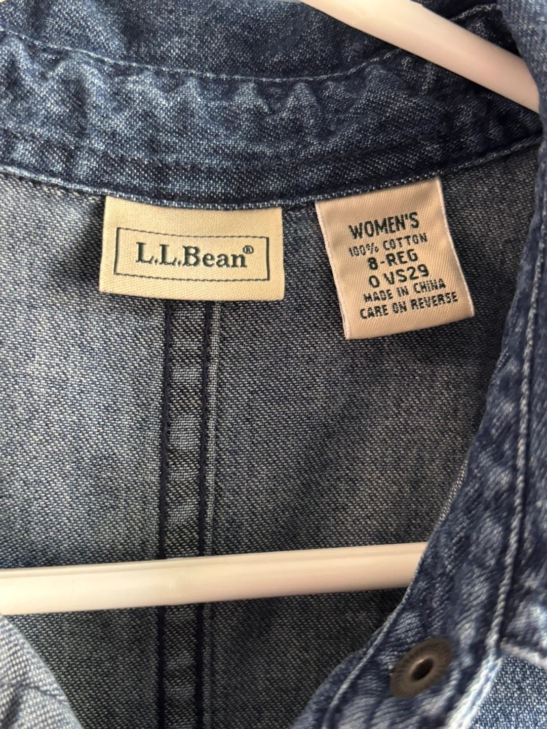 L.L.Bean Women's Denim Shirt Dress - photo 2