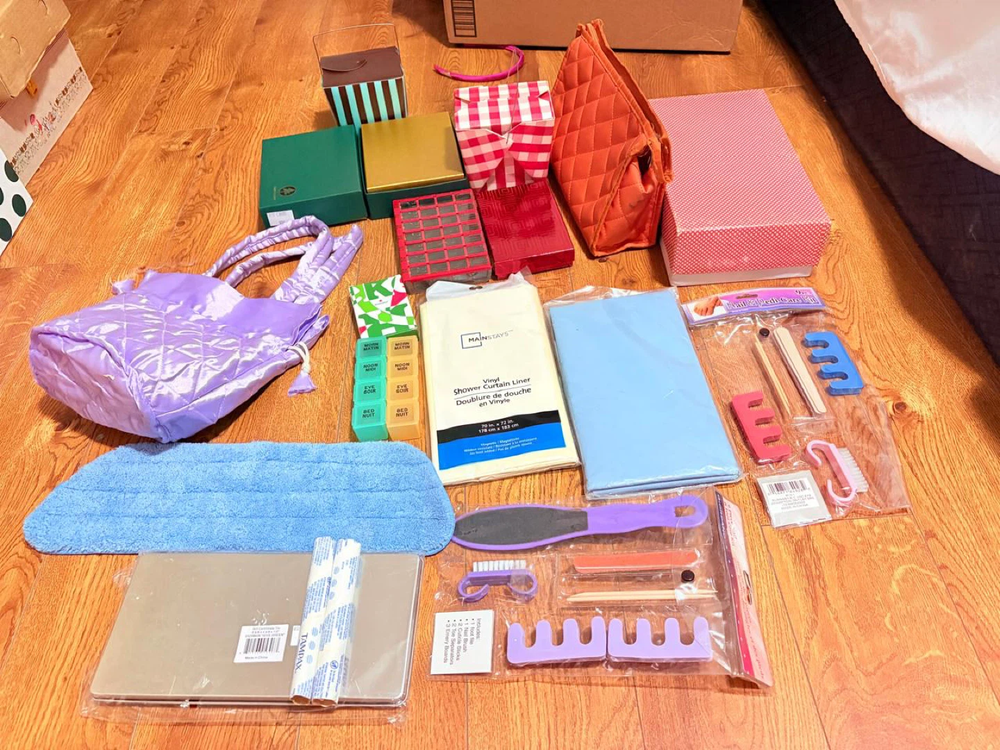 Assorted Lot: Tote Bag, Foot Care Kit & More