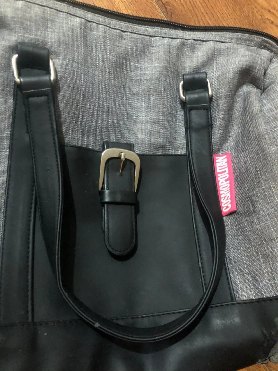 Cosmopolitan Grey and Black Handbag - photo 3