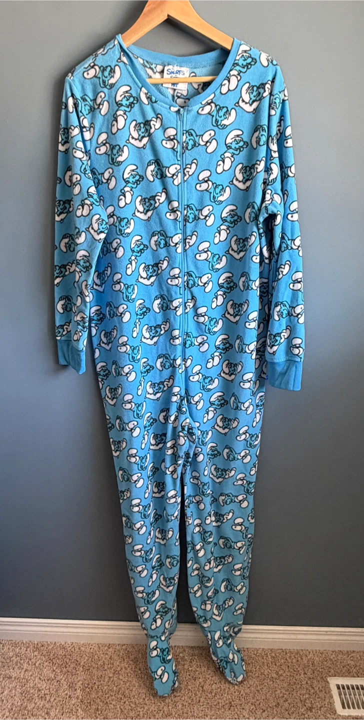 The Smurfs Pajama Onesie XL/TG adult