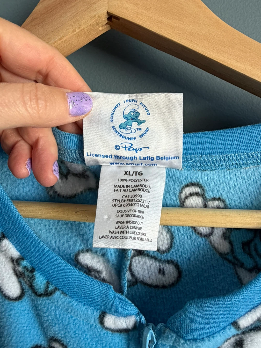 The Smurfs Pajama Onesie XL/TG adult - photo 3