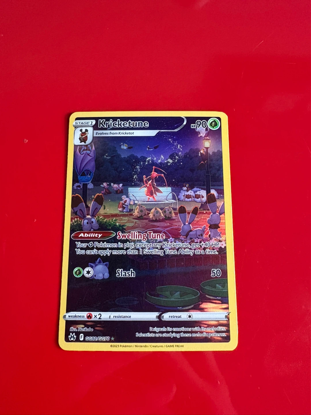 Pokemon TCG Kricketune V Card