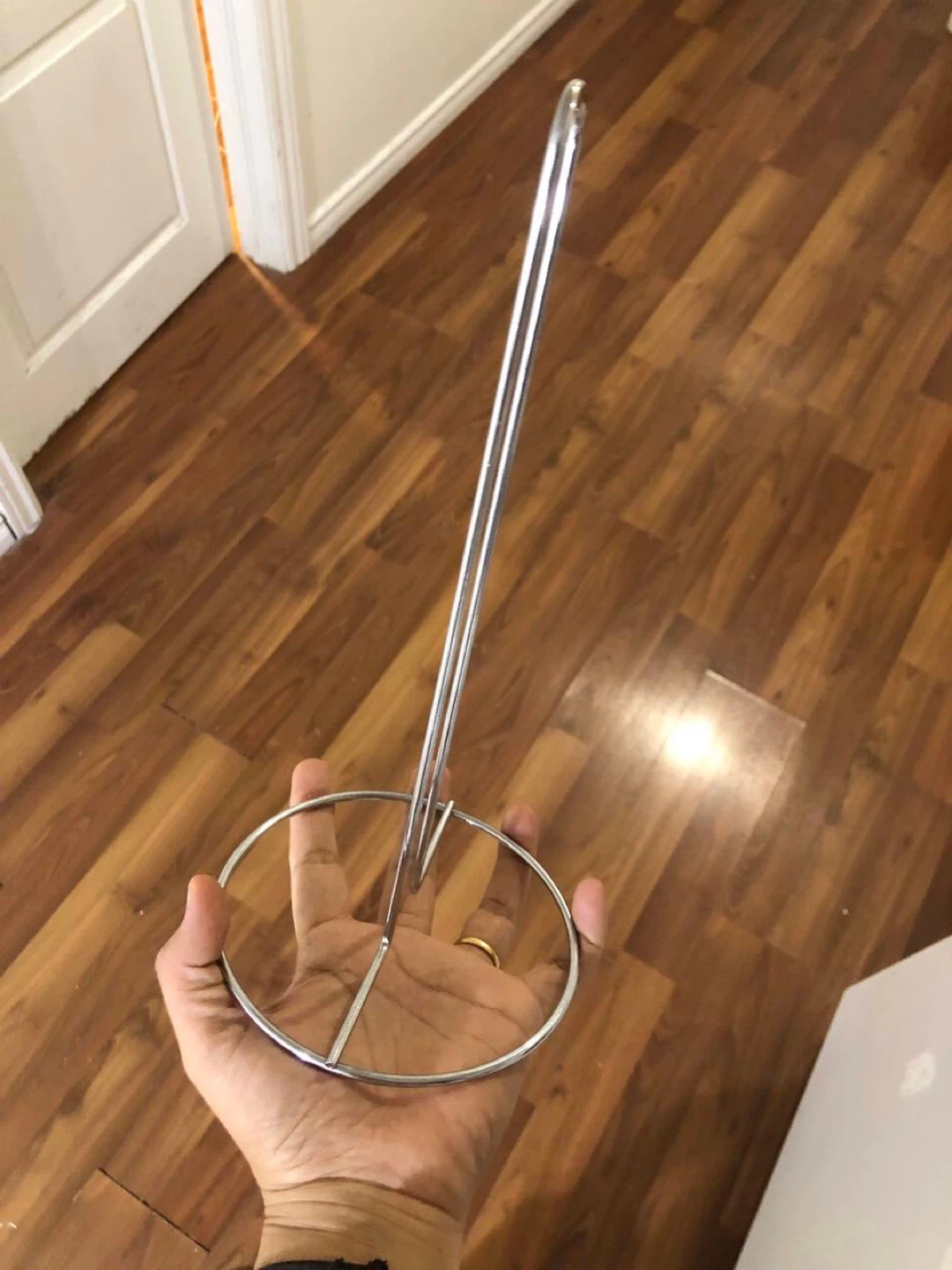 Silver Metal Paper Towel Holder